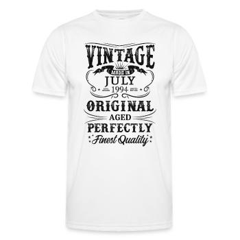 Vintage Made In 1994 Baujahr Juli 1994 Geboren - Männer Funktions-T-Shirt - Weiß - Vorne - AI Model Male 178 dark (178cm)