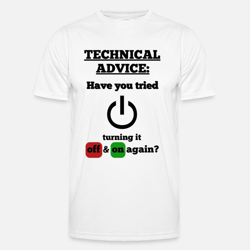 funny saying technical saying Handwerker Techniker Männer Funktions-T-Shirt