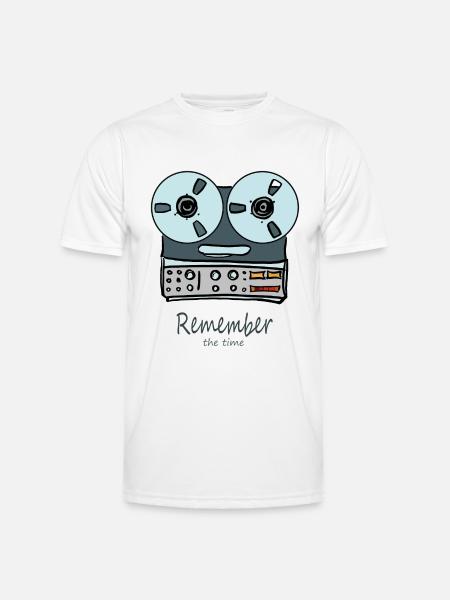 RememberTonband - Männer Funktions-T-Shirt - Weiß