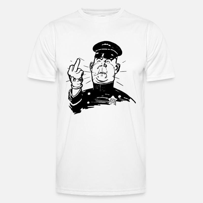 RFDL Cop - Männer Funktions-T-Shirt - Weiß