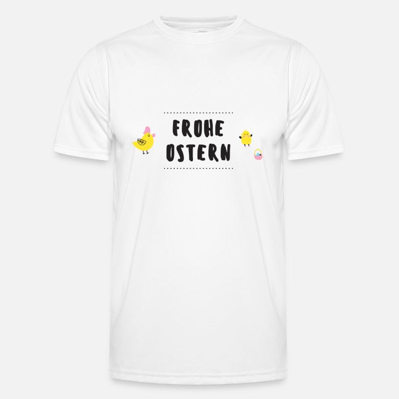 Frohe Ostern Männer Funktions-T-Shirt
