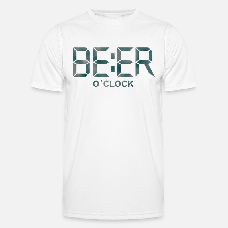 bière heures T-shirt sport Homme