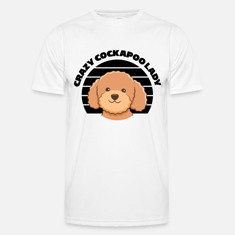 Cockapoo Hunde | Hunderasse Haustiere Geschenkidee - Männer Funktions-T-Shirt - Weiß