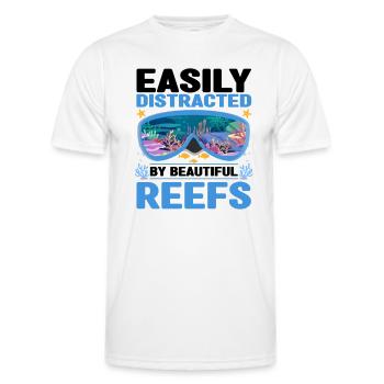 Diver - Men's Functional T-Shirt - white - Front - AI Model Male 178 dark (178cm)