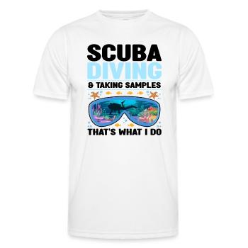 Marine biologist - Men's Functional T-Shirt - white - Front - AI Model Male 178 dark (178cm)