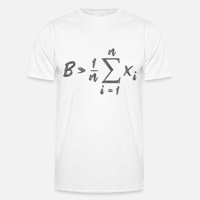 Be Greater Than Average Formula Math Men's Functional T-Shirt