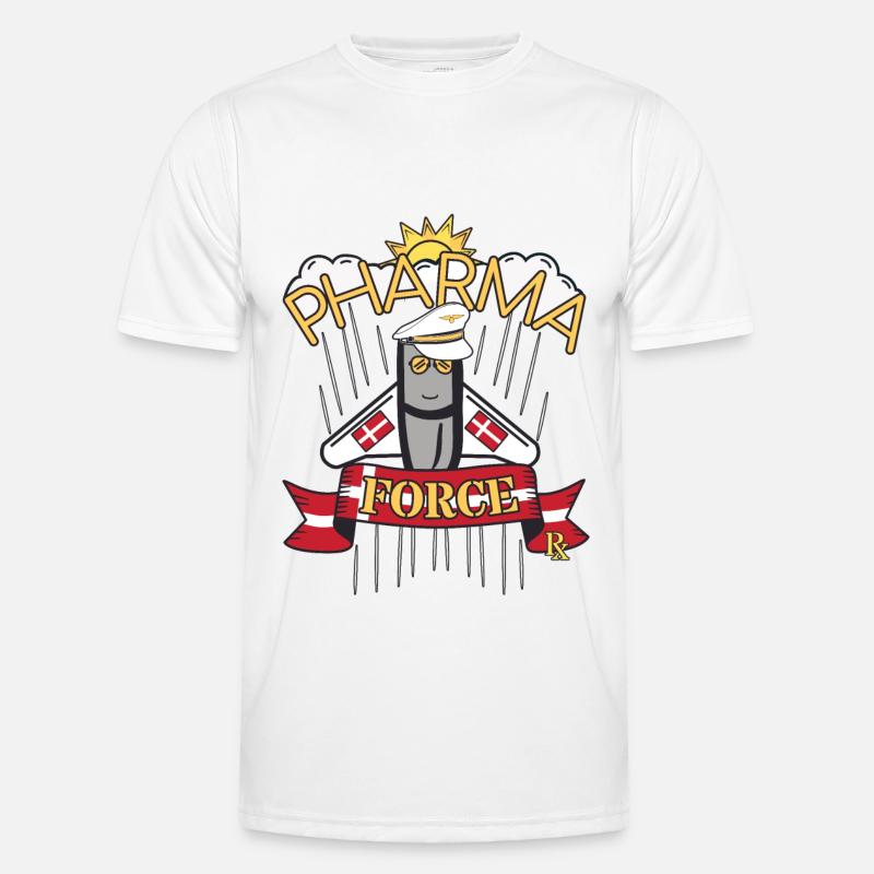 Pharmacy Denmark Pharma Force - Men's Functional T-Shirt - white