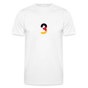 Euro 2012 Allemagne nationale numéro de l'équipe - T-shirt sport Homme - blanc - Devant - AI Model Male 178 dark (178cm)