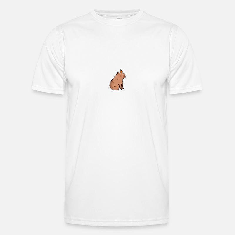 Kapibara Capybara Capibara - Funktionsshirt til herrer - hvid
