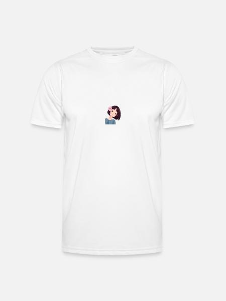 Cute little girl - Men's Functional T-Shirt - white
