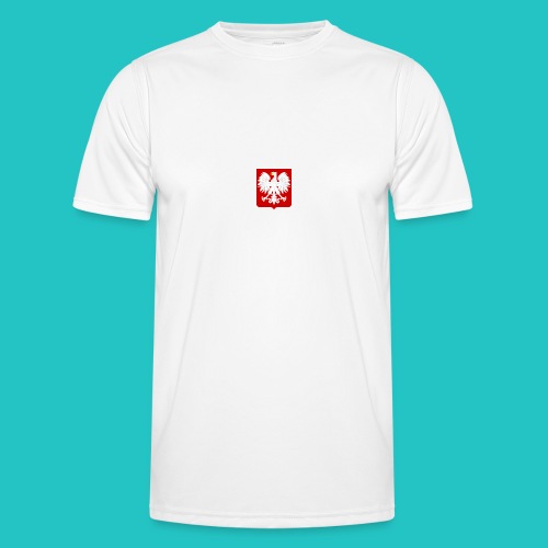 Koszulka z godłem Polski - Funkcjonalna koszulka męska