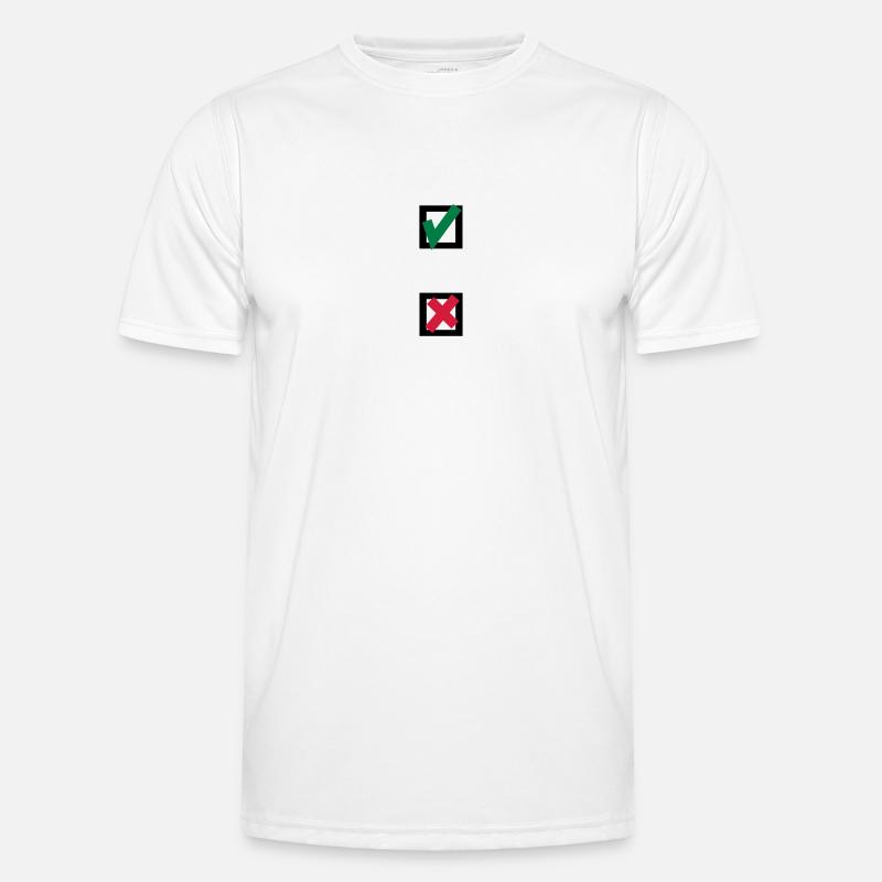 Cross, choice, select - Men's Functional T-Shirt - white