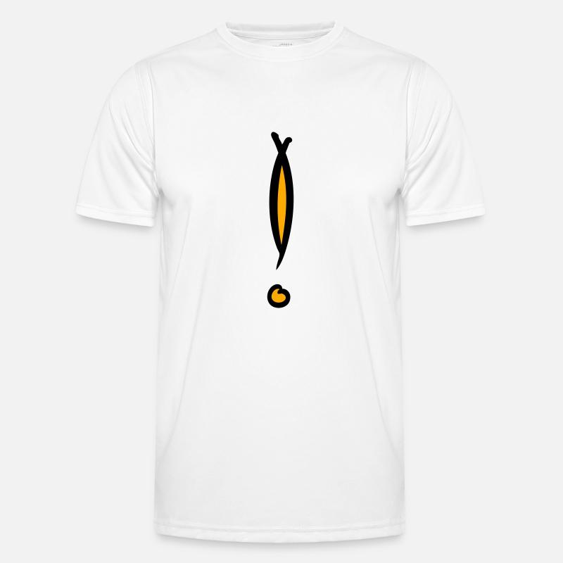 Dekoratives Ausrufezeichen. Handgezeichnet. - Männer Funktions-T-Shirt - Weiß