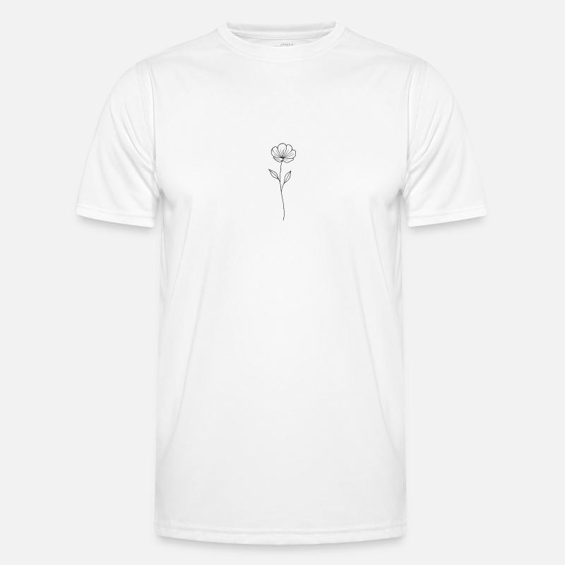 Zeitlose Blume Männer Funktions-T-Shirt