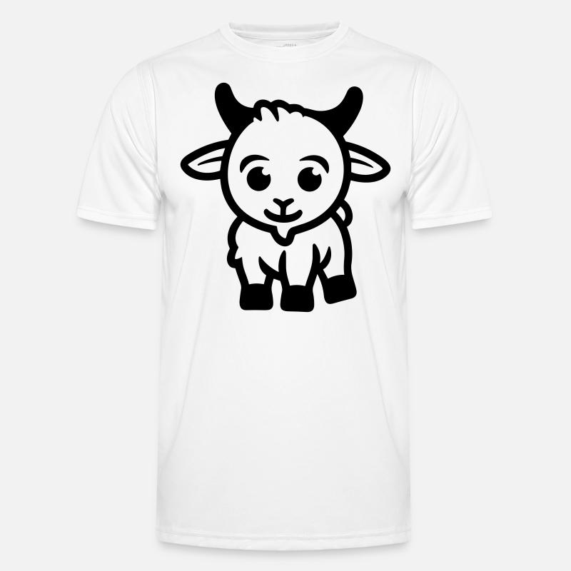 Ziegenbock Männer Funktions-T-Shirt