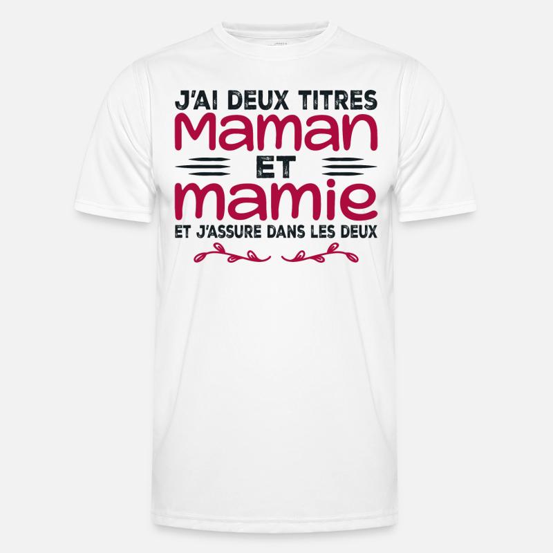 Ich habe zwei Titel: Mama und Oma | Muttertag Männer Funktions-T-Shirt