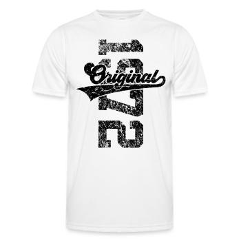 54E ANNIVERSAIRE ORIGINAL 1972 - T-shirt sport Homme - blanc - Devant - AI Model Male 178 dark (178cm)