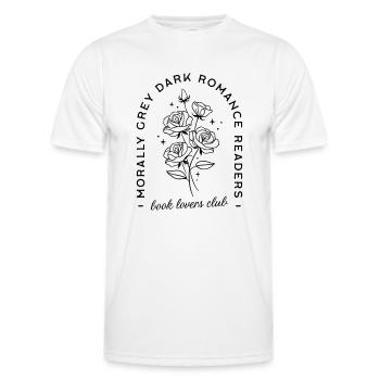 Dark romance livres aesthetic - T-shirt sport Homme - blanc - Devant - AI Model Male 178 dark (178cm)