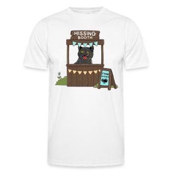 Free Hisses - Hissing Booth - Men's Functional T-Shirt - white - Front - AI Model Male 178 dark (178cm)