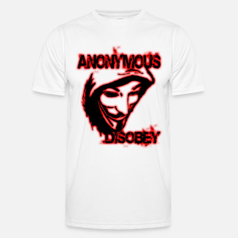 anonymous disobey T-shirt sport Homme