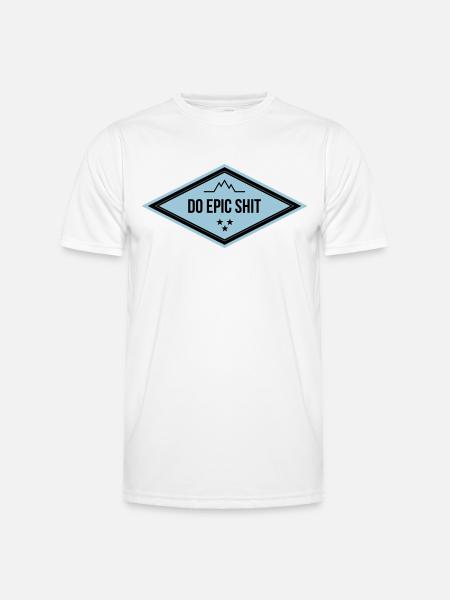 DO EPIC SHIT - Männer Funktions-T-Shirt - Weiß
