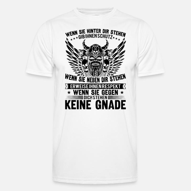 Wenn Sie Hinter Dir Stehen - Männer Funktions-T-Shirt - Weiß