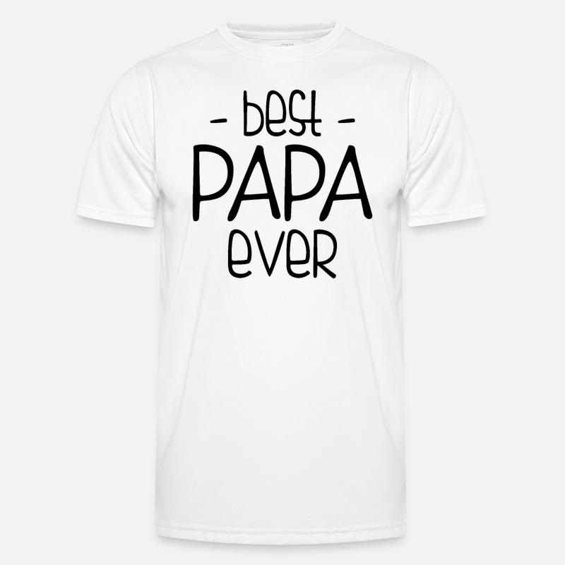 Best Dad Ever - Men's Functional T-Shirt - white