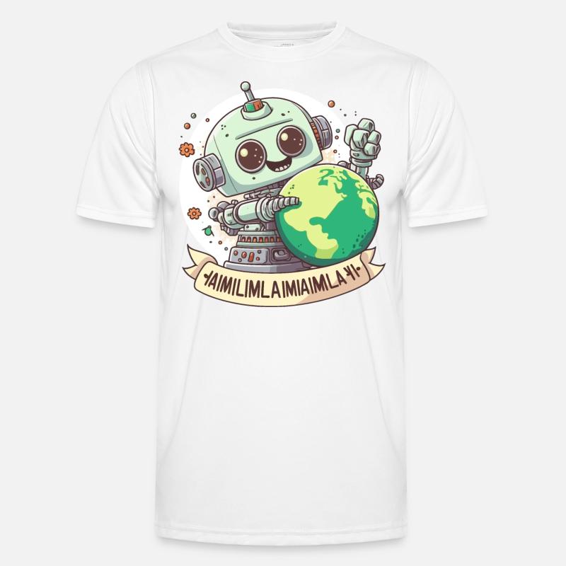 Die Zukunft der Intelligenz - Männer Funktions-T-Shirt - Weiß