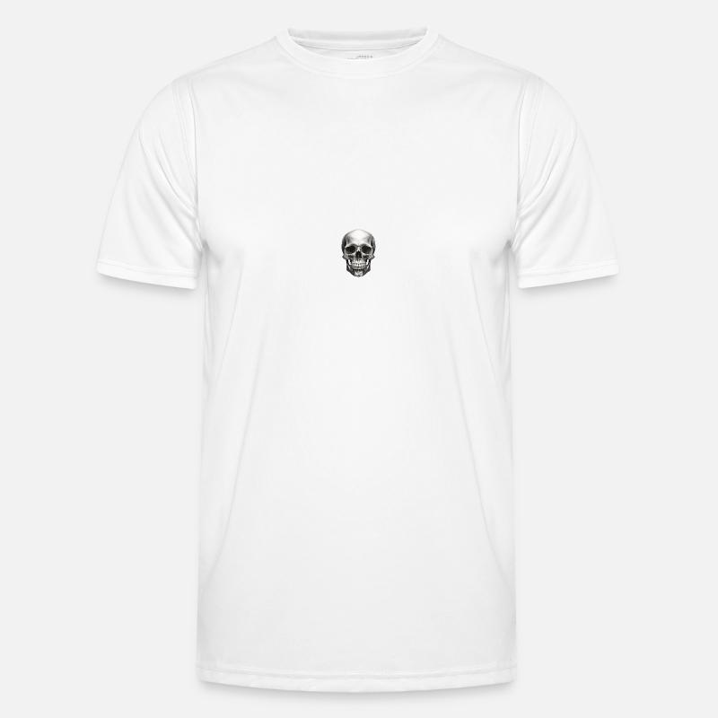 Crâne dessiné à la main T-shirt sport Homme