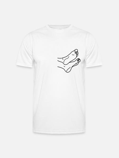 Feet - Men's Functional T-Shirt - white