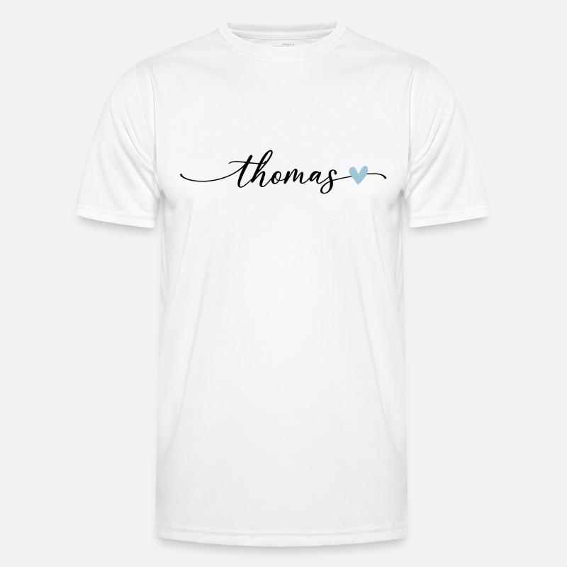 Thomas Name Calligraphy Font Men's Functional T-Shirt