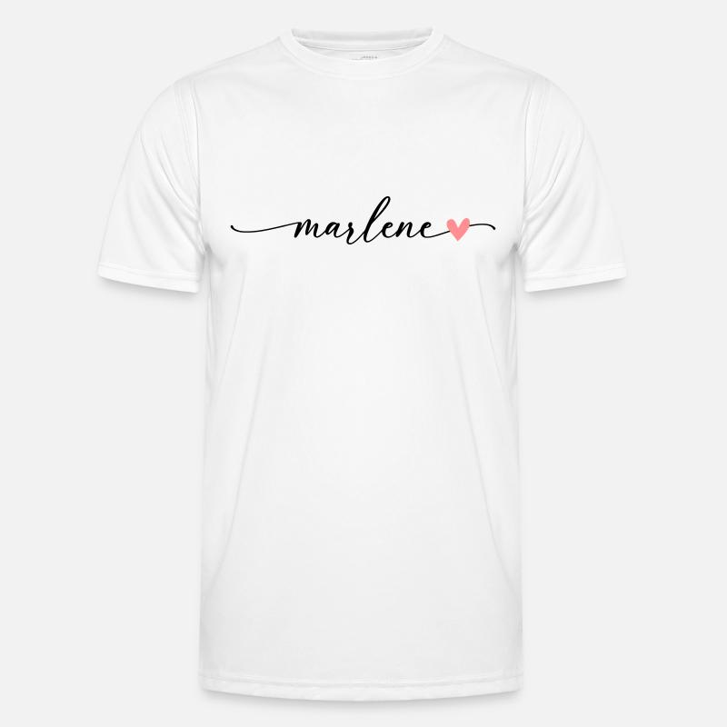 Marlene Name Calligraphy Font - Men's Functional T-Shirt - white