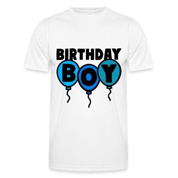 Birthday Boy Birthday Child - Men's Functional T-Shirt - white - Front - AI Model Male 178 dark (178cm)