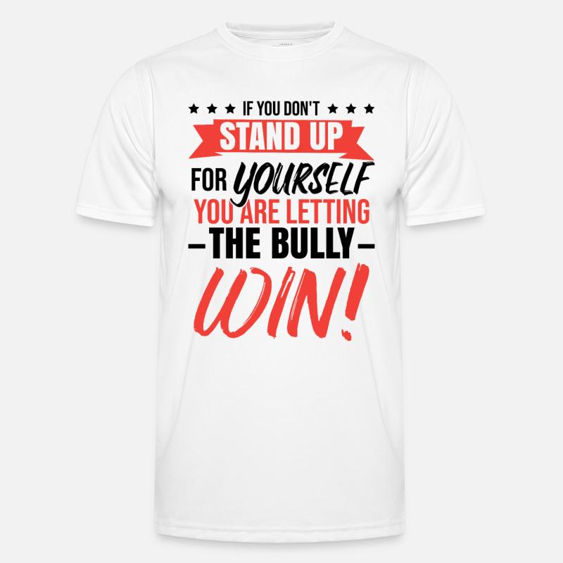 Unity Day sagt Anti-Mobbing Männer Funktions-T-Shirt