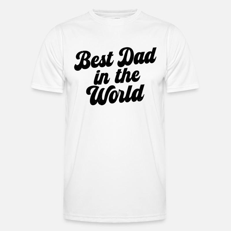 Bester Vater der Welt - Männer Funktions-T-Shirt - Weiß