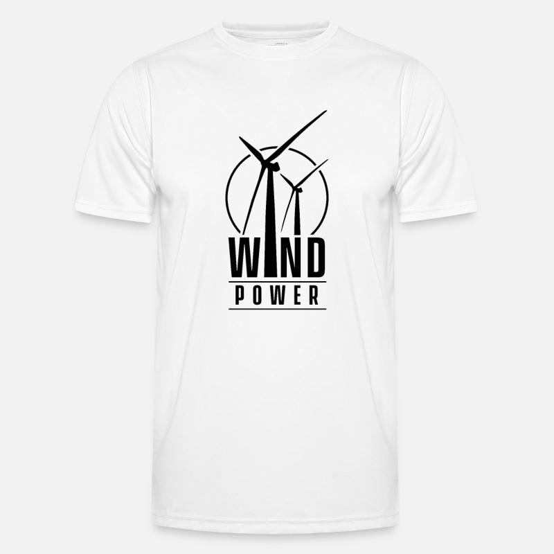Énergie éolienne énergie éolienne T-shirt sport Homme