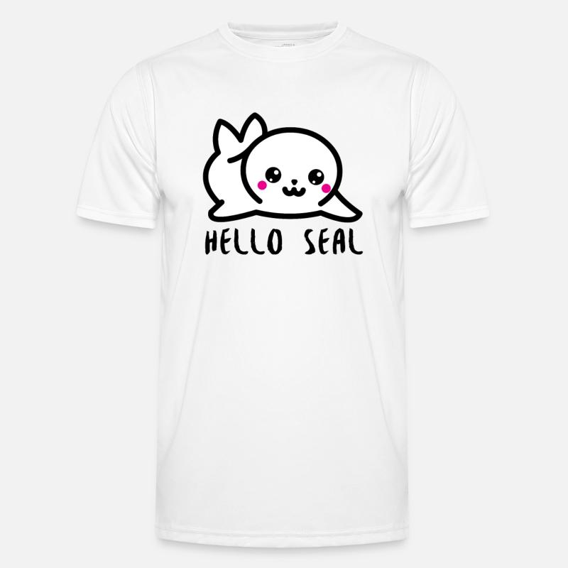 Hello Seal Männer Funktions-T-Shirt