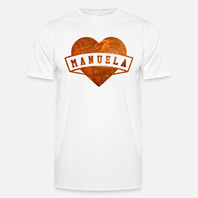 First name Manuela - Men's Functional T-Shirt - white