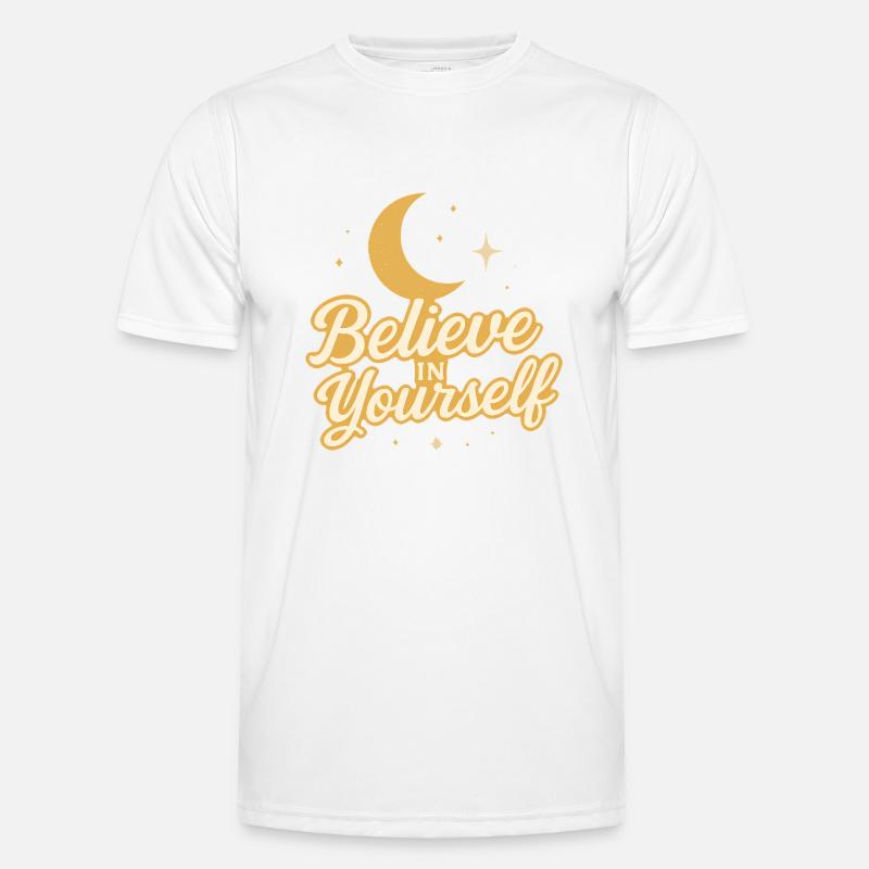 Believe in Yourself Celestial Design Men's Functional T-Shirt