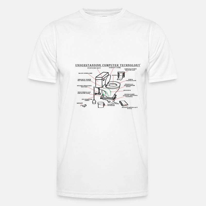 Computertechnik Männer Funktions-T-Shirt