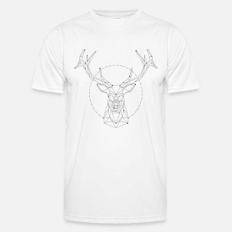 Hirsch Sternbild - Männer Funktions-T-Shirt - Weiß