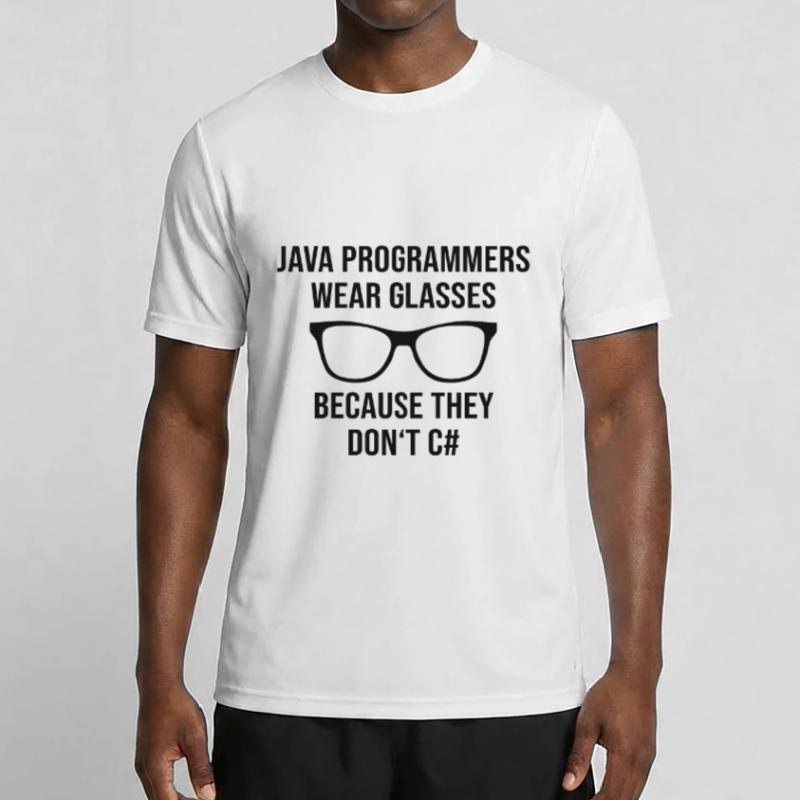 Programmeur Java Developer Glasses T-shirt sport Homme