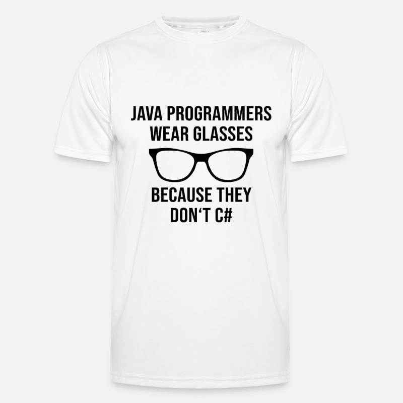 Programmeur Java Developer Glasses T-shirt sport Homme