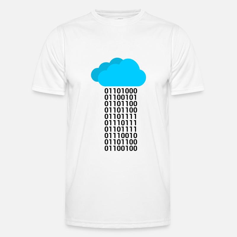 Informatique Binary Cloud Cloud T-shirt sport Homme