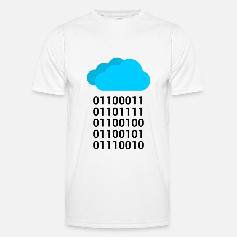 Computer Science Binary Gift Shirt - Men's Functional T-Shirt - white