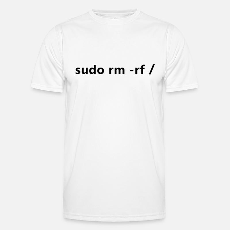 Linux Admin Programmer sudo rm rf / T-shirt sport Homme