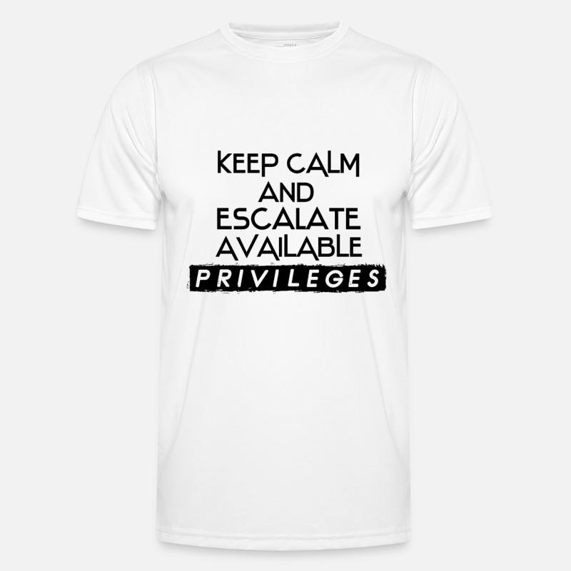 Netzwerk Admin IT Security Admin Geschenk - Männer Funktions-T-Shirt - Weiß