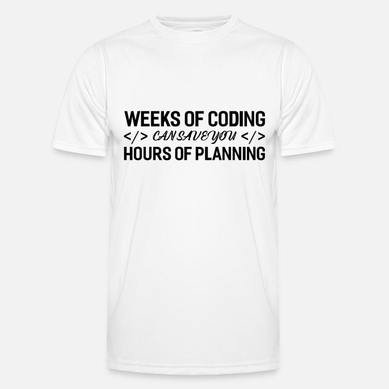 Programmierer Wochen Von Coding - Männer Funktions-T-Shirt - Weiß