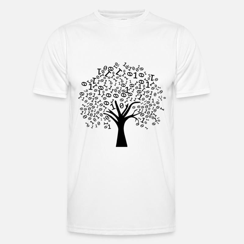 Programmer Binary Tree - Men's Functional T-Shirt - white