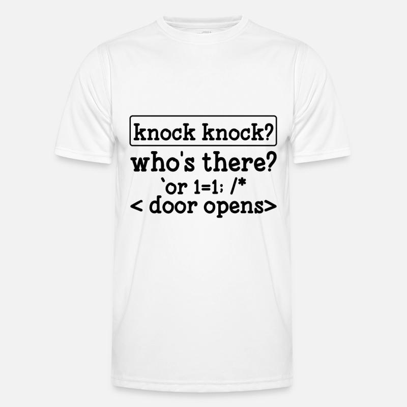 Funny hacker humor programmer - Men's Functional T-Shirt - white